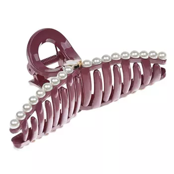 Заколка-краб, розовый, 11х4 см Tais детская