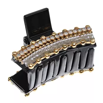 Заколка-краб, серый, 4x2 см Tais детская