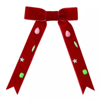 Заколка-пряжка для волос с бабочкой, красная, большая Meri Meri детская