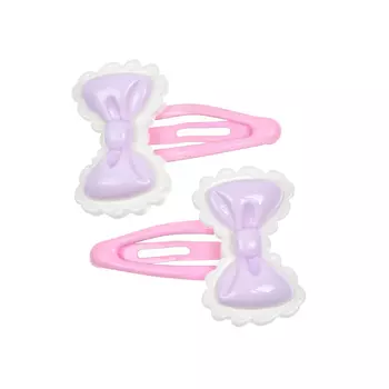 Заколки для волос бантики, фиолетовые Rena Chris детские