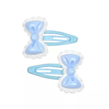 Заколки для волос бантики, голубые Rena Chris детские