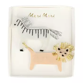 Заколки для волос "Сафари" (в наборе 2 шт) Meri Meri детские