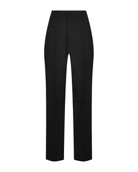 Зауженнные брюки длиной 7/8, черные Parosh