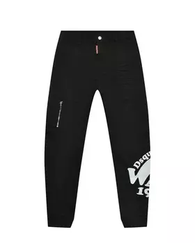 Зауженные джинсы с лого Dsquared2