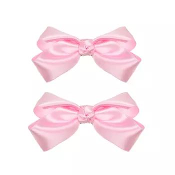 Зажим для волос атласный розовый, 2 шт Tais