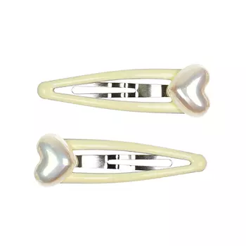 Зажим для волос белый с сердцем, 2 шт Tais детский