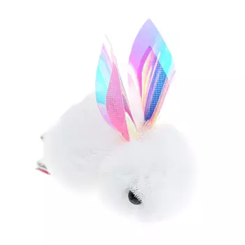 Зажим для волос Кролик, белый Rena Chris детский