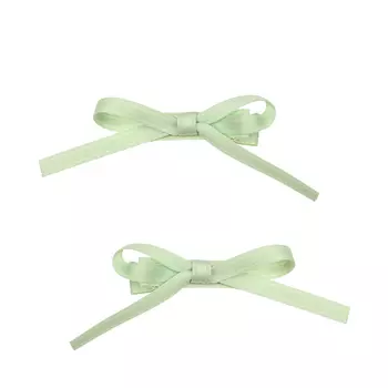 Зажим для волос мятный в виде бантика, 2 шт Tais