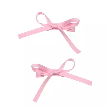 Зажим для волос розовый в виде бантика, 2 шт Tais детский