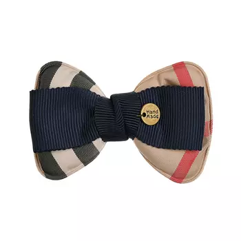 Зажим для волос с бантом бабочкой и синей лентой Tais