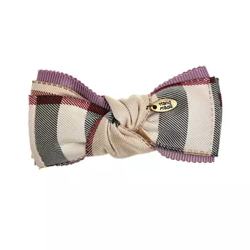 Зажим для волос с бантом бабочкой и сиреневой вставкой Tais