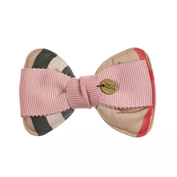 Зажим для волос с бантом бабочкой и розовой лентой Tais детский