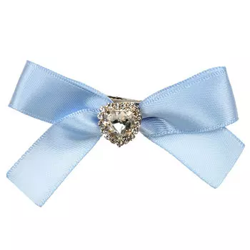 Зажим для волос с голубым бантиком и камнем, 2 шт Tais