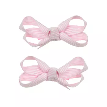 Зажим для волос в полоску розовый, 2 шт Tais