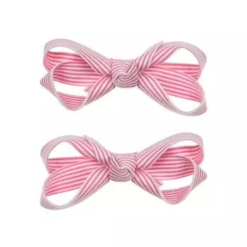 Зажим для волос в полоску темно-розовый, 2 шт Tais