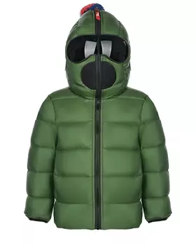 Зеленая куртка с очками на капюшоне AI RIDERS ON THE STORM детская