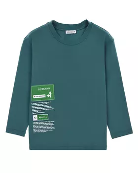 Зеленая толстовка с принтом "указатели" Dolce&amp;Gabbana детская