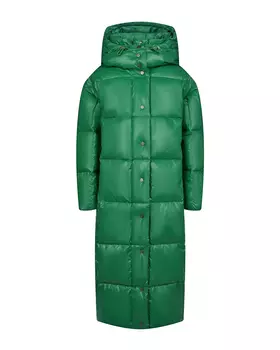 Зеленое стеганое пальто-пуховик Naumi детское