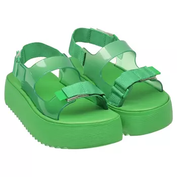 Зеленые босоножки на платформе Melissa