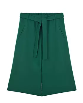 Зеленые кюлоты с поясом в тон Zhanna&amp;Anna детские