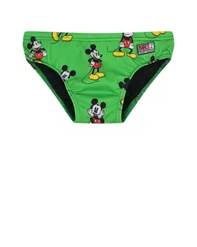 Зеленые плавки с принтом "Микки Маус" Saint Barth