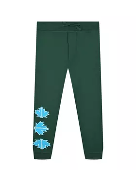 Зеленые спортивные брюки Dsquared2 детские
