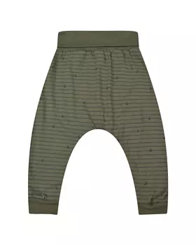 Зеленые спортивные брюки под памперс Sanetta Kidswear детские