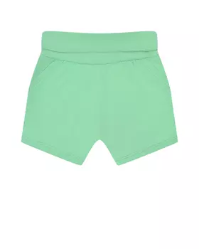Зеленые трикотажные шорты Sanetta Kidswear