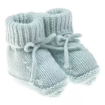 Зеленые вязаные пинетки из кашемира Tomax детские