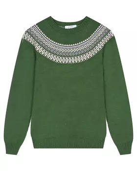 Зеленый джемпер из смесовой шерсти Paade Mode детский