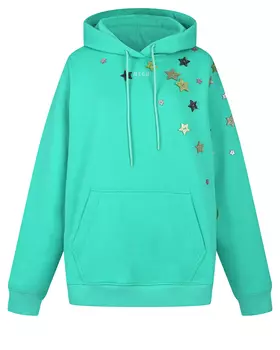 Зеленый джемпер с декором "звезды" MSGM