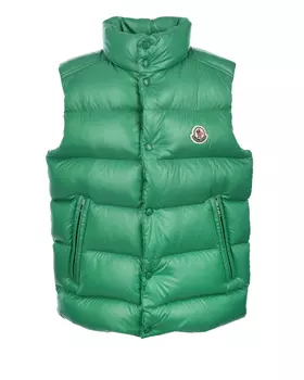 Зеленый стеганый жилет Moncler детский