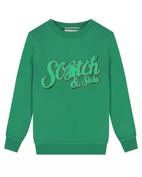 Зеленый свитшот с лого Scotch&amp;Soda детский