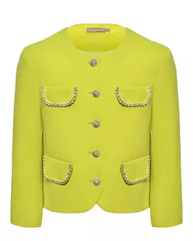 Жакет со стразами, зеленый Elie Saab