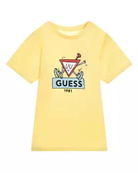 Желтая футболка с лого Guess детская