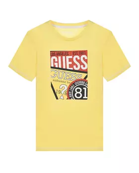 Желтая футболка с лого Guess детская