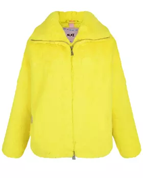 Желтая куртка из эко-меха Glox