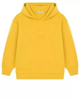 Желтая толстовка-худи Dolce&amp;Gabbana детская