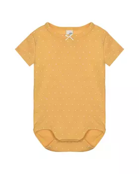 Желтое боди с короткими рукавами Sanetta детское