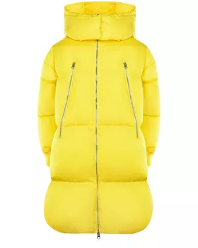 Желтое пальто-пуховик MM6 Maison Margiela детское