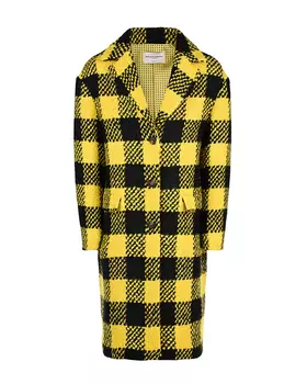 Желтое пальто в клетку Ermanno Scervino детское