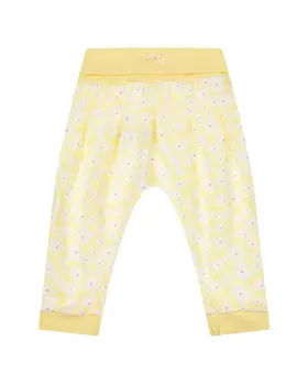 Желтые спортивные брюки с цветочным принтом Sanetta fiftyseven