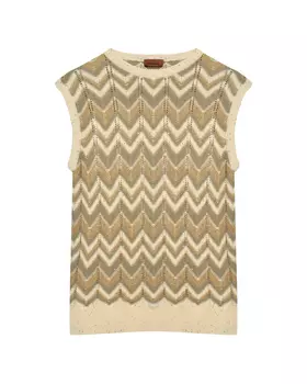 Жилет с узором "зигзаги" Missoni