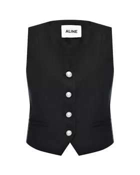 Жилет с жемчужными пуговицами ALINE