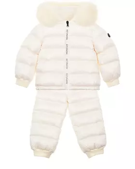 Зимний комплект белого цвета Moncler детский