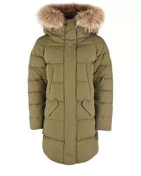 Зимний пуховик цвета хаки Freedomday детский