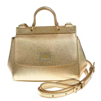 Золотистая сумка, 17x14x9 см Dolce&amp;Gabbana детская