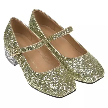 Золотистые туфли с глиттером Age of Innocence детские