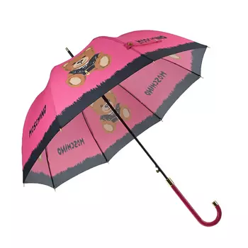 Зонт-трость цвета фуксии Moschino детский