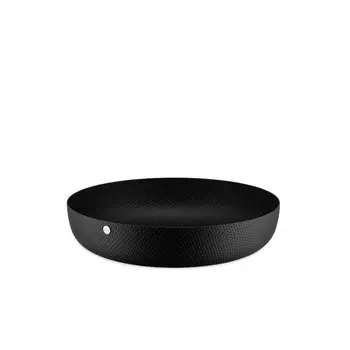 Alessi Чаша для фруктов 21 см черная Round basket Alessi